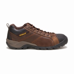 Caterpillar Argon Composite Toe Work Férfi Cipő Sötét Barna, HU-Q033